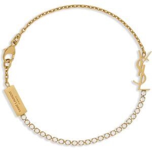 18K Gold Plated Diamond Initial Bracelet for Women, Personalized, Elegant Gift